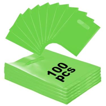 Imagem de ANZNKU pequenos sacos de presente de plástico (verde)