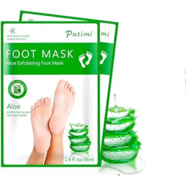 Imagem de Máscara Esfoliante para Pés com Aloe Vera, Hidratante e Nutritivo, Tratamento