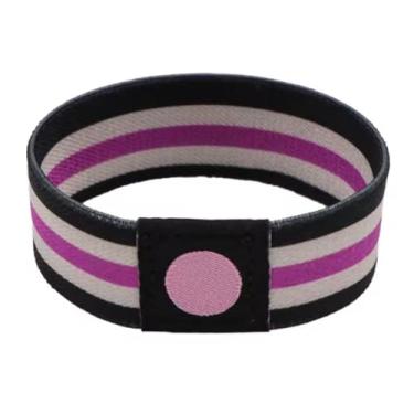Imagem de Pinstant Demisexual Demi-aromântico Assexual Aromântico Demisexuality Pride Rights Rainbow LGBTQ Gay Queer Bandeira 18 cm Reversível Elástico Pulseira Pulseira Pulseira Elástico