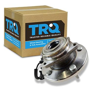 Imagem de TRQ Rolamento da roda dianteira e conjunto do cubo com sensor ABS compatível com Chrysler Town & Country 2008-2020 Dodge Grand Caravan 2008-2015 Ram C/V 2009-2014 Volkswagen Routan