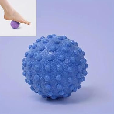 Imagem de 1 bola de massagem de liberação miofascial para ponto de gatilho, ioga e pilates - alivia a tensão muscular e melhora a flexibilidade, azul