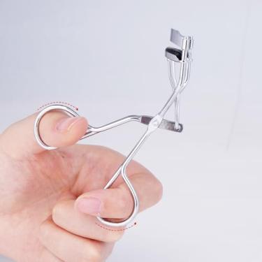 Imagem de Modelador de cílios de aço inoxidável – Mini, ferramenta de maquiagem portátil e de estilo para cachos naturais e fixação, assistente de ondulação de cílios postiços