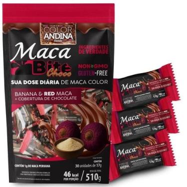 Imagem de Doce Energético de Banana e Macca Perua na Red com Cobertura de Chocol