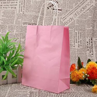 Imagem de ZAWELIYO Sacos de Presente de Kraft, Sacos Duráveis ​​de Lembrancinhas de Festa de Grande Capacidade Com Alça para Compras de Casamento de Saída, Pacote de 25 (#5)