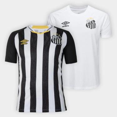 Imagem de Kit Camisa Santos II 25/26 Torcedor Neymar N 10 Umbro + Camisa Santos 