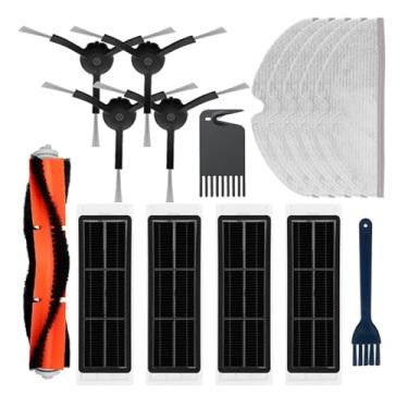 Imagem de HEPA Filter Mop Cloth Side/Main Brush Cover Compatible With XiaoMi Roborock S5 S50 S51 S55 S6 S60 S6 Pure Water Tank Dust Box Spare Parts(Burgundy)