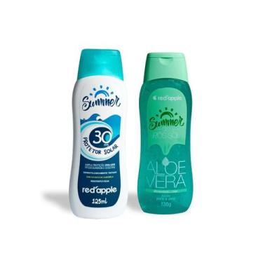 Imagem de Protetor Solar Fps 30 125ml e Gel Pós Sol 130g Red Apple