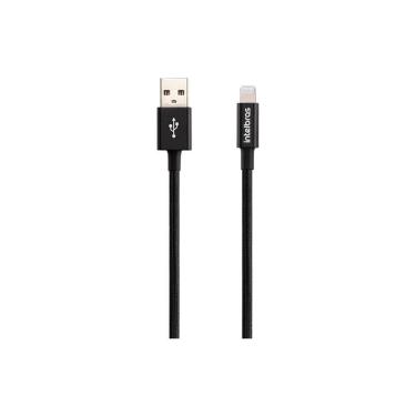 Imagem de Cabo USB para Lightning Intelbras 1.5m Nylon Preto