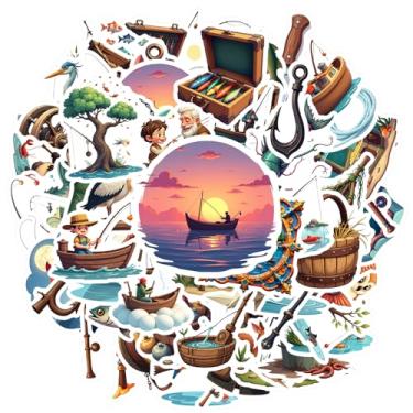 Imagem de 70 peças, pesca, aventura, natureza, animais ao ar livre, adesivos de animais, faça você mesmo, natureza, para celular, laptop, scrapbook, bicicleta, guitarra, laptop, capacete, skate