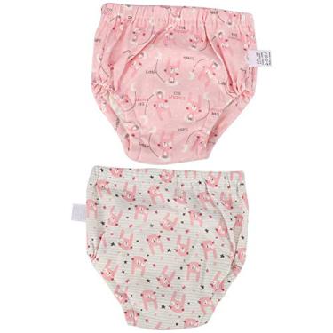 Imagem de Akozon Calça de Treinamento de Algodão Com Algodão Akozon 2pcs - Roupas íntimas Macias e Respiráveis ​​para Bebês de 6 Meses a 2 Anos - Projeto à Prova de Vazamentos para Treinamento Confortável (L)