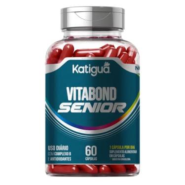 Imagem de KATIGUÁ Vitabond Senior Complexo B E Antioxidantes Sem Sabor Katiguá 60 Cápsulas De 500Mg Azul