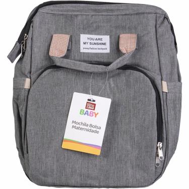 Imagem de Mochila Bolsa Maternidade 100% Poliéster 40x30x20cm Bene Casa Verde Musgo