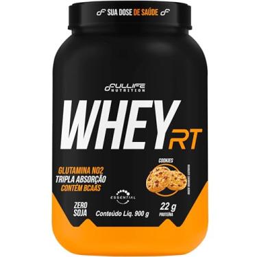Imagem de Fullife Nutrition, Whey protein concentrado RT, 22g de proteína, Sabor Cookies, Pote, 900 gramas • 23 Doses