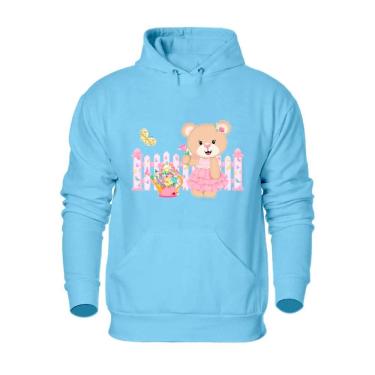 Imagem de Blusa Agasalho Moletom Feminino Plus Size Flanelado Com Capuz Ajustavel e Bolso Canguru