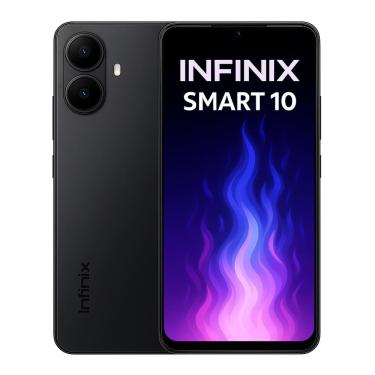 Imagem de Smartphone Celular Inifinix Smart 10,64GB,3GB RAM,Tela 6,6,Android 13,Cam 50MP,Bat 5000mAh,Dual SIM, Preto