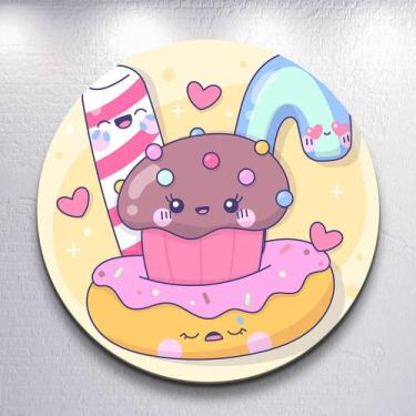 Imagem de Painel Sublimado Capas Casa de Doces Decoração Festa Estampa Infantil 