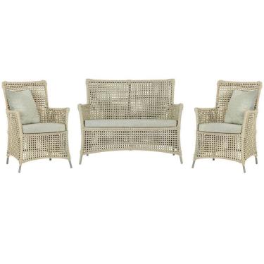 Imagem de Jogo Sofá E 2 Poltronas Igapó Alumínio Fendi E3 Trama Rami