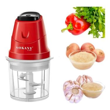 Imagem de Processador Alimentos Triturador Moedor Carnes Alho Elétrico - Sokany,