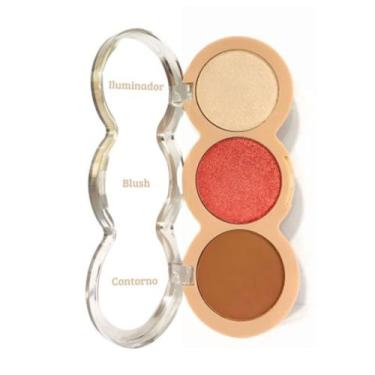 Imagem de Paleta Trio Contorno Blush Iluminador B133B - Belle Angel