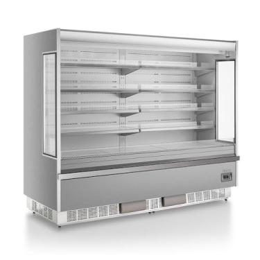 Imagem de Expositor Vertical Aberto GSTO2400 Tipo Inox 220v Gelopar