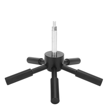 Imagem de LUMINFLY Maçaneta de porta de cofre para aço seguro, alça de segurança de 5 raios, acabamento escuro, ideal para armários de armas de tamanho médio e cofres