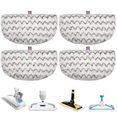 Imagem de Almofadas de substituição para esfregão a vapor compatíveis com Bissell Powerfresh Steam Mop 1940 1806 1440 1544 Series, modelo 1940A 19404 19408 2685A 2075A 19402 1940Q 1940T 1940W, microfibra