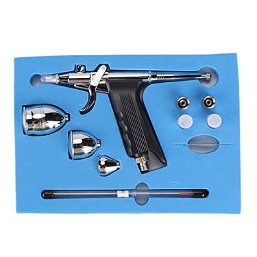 Imagem de Domary Kit de Compressor de Aerógrafo de Ação Dupla, Bocal de Pulverizador de Arte para Decoração de Bolo de Pintura de Unhas 0,2 Mm 0,3 Mm 0,5 Mm, Adequado para Artistas Iniciantes a