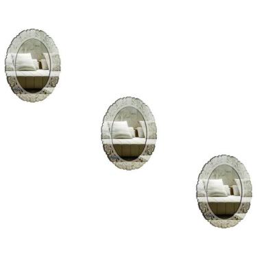 Imagem de Kit 3 Espelhos Decorativos Venezianos  Pegui 32X23 38103 - Creatus
