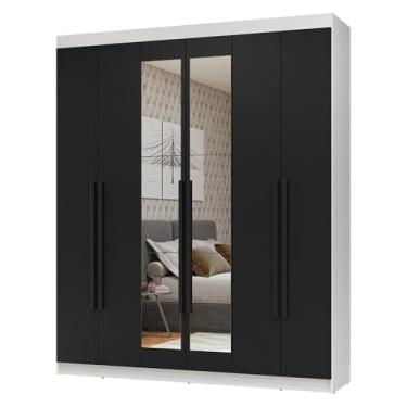 Imagem de Guarda-roupa Casal 6 Portas Batentes com Espelho Netuno Madesa B