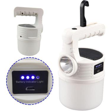 Imagem de Luminaria Solar Lanterna 2 Em 1 Duplo Fonte De Luz Portatil