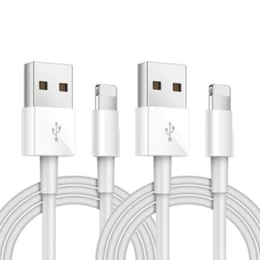 Imagem de Kit 2 Cabo Carregamento Rápido para iPhone Puro Cobre IOS Lightning  -