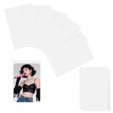 Imagem de Presente ideal para fãs de Kpop – capas para cartões fotográficos, protetores CPP transparentes de 58 x 89 mm para cartões colecionáveis, serve para fotos de álbuns (pacote com 100)