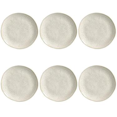 Imagem de Conjunto De Pratos Rasos 06 Peças Orgânico Vanilla Porto