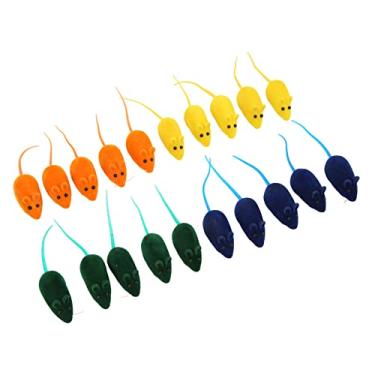 Imagem de Generic Brinquedo Interativo para Mouse Squeak de 20 Unidades, Aliviando o Estresse para Gatos de Estimação, Brinquedos Duráveis ​​para Gatos de Vinil para Brincadeiras Internas, Opções de 4 Cores