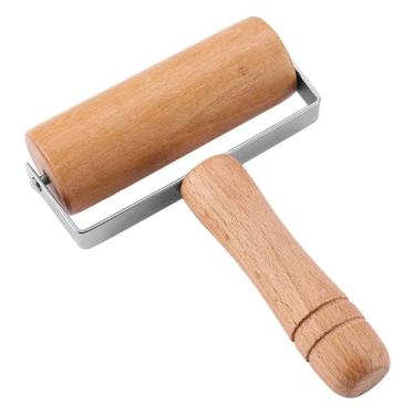 Imagem de IEUDNS Rolo de Massa de Madeira com Cabeça Dupla