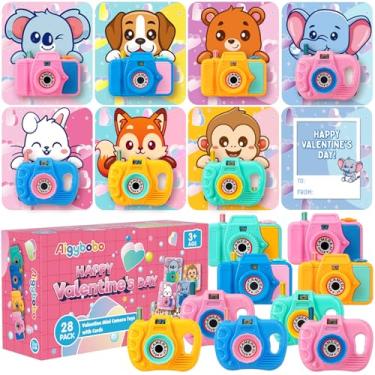 Imagem de Aigybobo Pacote Com 28 Cartões De Dia Dos Namorados Para Crianças E Escola, Mini Visores Câmera Comemorativos, Presentes Crianças, Lembrancinhas Festa