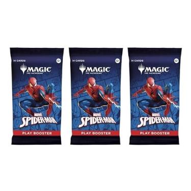 Imagem de 3 Packs MTG Play Booster Pack Lot MTG Marvel's Spider-Man