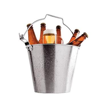 Imagem de Balde para Cerveja 25 cm 5, 7 L, Euro, IN1349, Inox