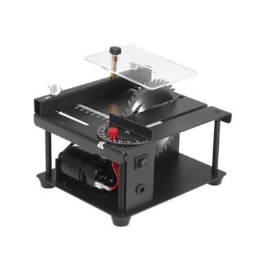 Imagem de 110-240V Serra de Mesa Multifuncional Máquina Corte Elétrica com Ajuste Ângulo Ajustável Profundidade 35MM para Madeira Plástico e Acrílico
