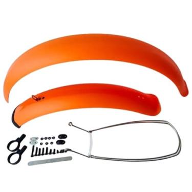 Imagem de Para-lama para bicicleta de neve, bicicleta de praia, versátil, para bicicletas Fat Bike, 4.0 de largura, 110 mm, 26 polegadas * 4.0, acessórios para bicicleta(Orange 26inch)