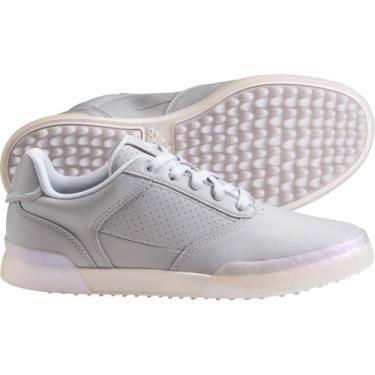 Imagem de adidas Tênis de golfe feminino Retrocross Spikeless, Cinza dois/azul halo/branco giz, 35