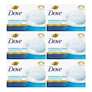 Imagem de Kit C/6 Sabonete Barra Dove Esfoliação Suave 90g
