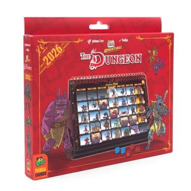 Imagem de 365 Adventures: The Dungeon (2026) Calendar - Year-Long Solo Quest Board Game, Strategic Dice Rolling & Exploration for Kids & Adults, Ages 14+, 1+ Players, 15 Minute Playtime