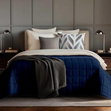 Imagem de HomeSmart Cobertor King Size Ponderado 9 kg – Cobertor Pesado Grande para Adultos, 104 x 92, Azul Marinho