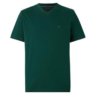 Imagem de Camiseta Tommy Hilfiger Essential Gola V Neck Tee Caqui-Masculino