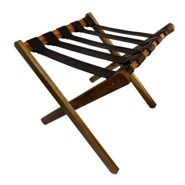 Imagem de Suporte de Mala Madeira Teca Marrom Premium ZAKA 100kg