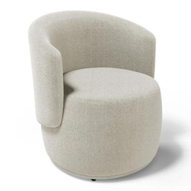 Imagem de Poltrona Para Sala e Recepção Beatriz Bouclé - Estopar, Boucle Bege