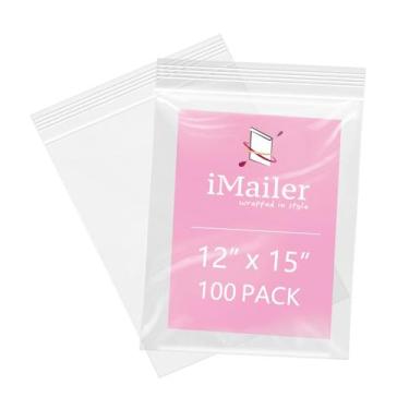 Imagem de Sacos de poliéster com zíper iMailer 12 x 15 cm, 2,0 mm de espessura, 