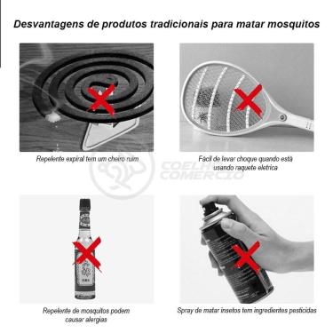 Imagem de Lâmpada Luz Led Branco 15w Atrai Choque Mosquito