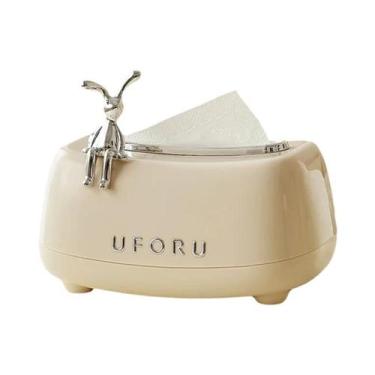 Imagem de Dispensador De Papel Toalha Criativo Em Forma De Coelho Com Mola Para 